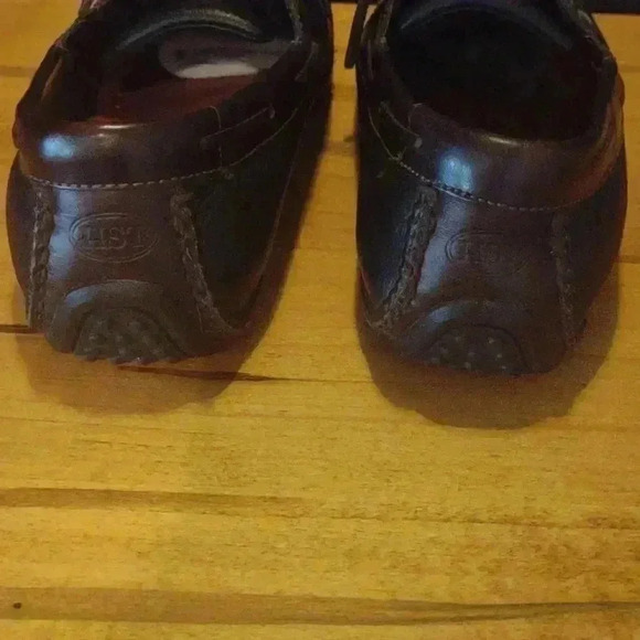 HS Trask‎ Men Leather Driving Moc Loafers Shoe size 8M - Picture 4 of 10